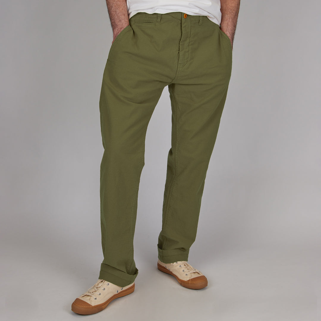 Hens Teeth Chino Pants Mil. Green