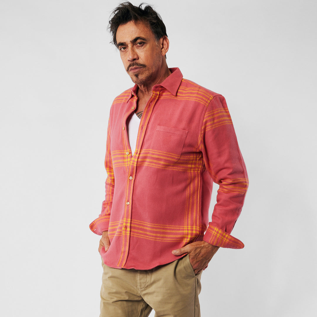 Portuguese Flannel Megs Hemd Pink