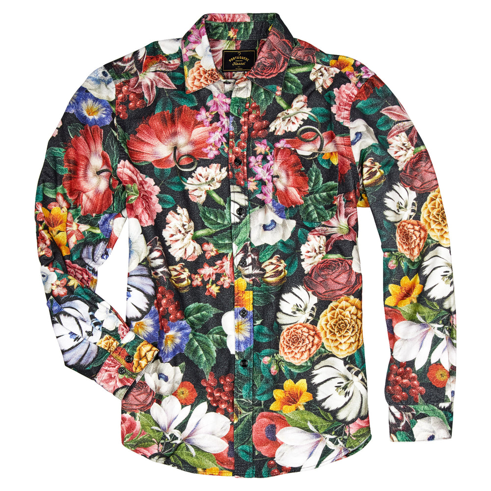 Portuguese Flanell Bouqué Hemd