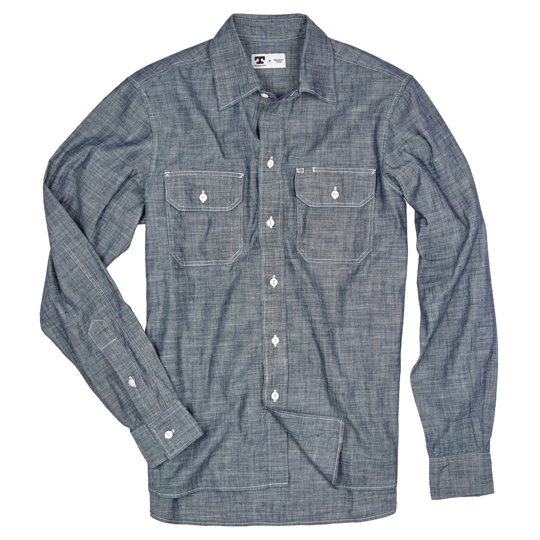 Clampdown Shirt New Chambray  - Blue