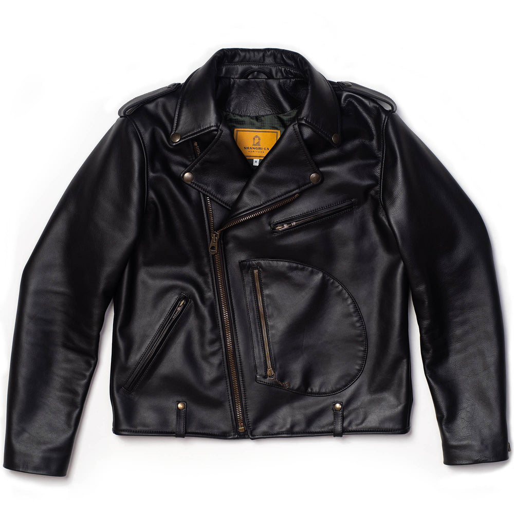 Shangri-La Heritage Chiodo Black Steerhide Lederjacke