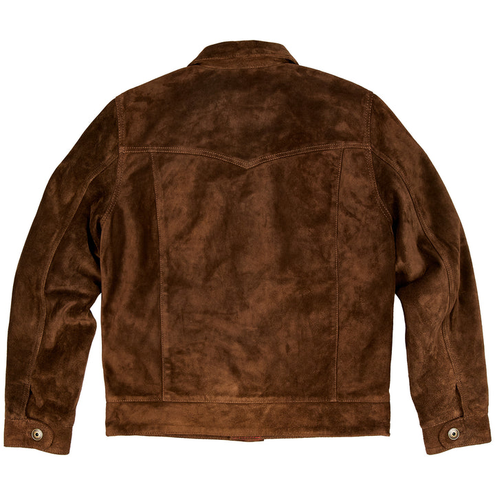 Iron and Resin Buffalo Suede Jacket Brown