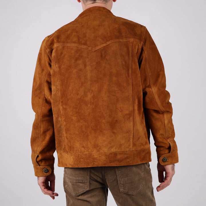 Iron and Resin Buffalo Suede Jacket Cognac