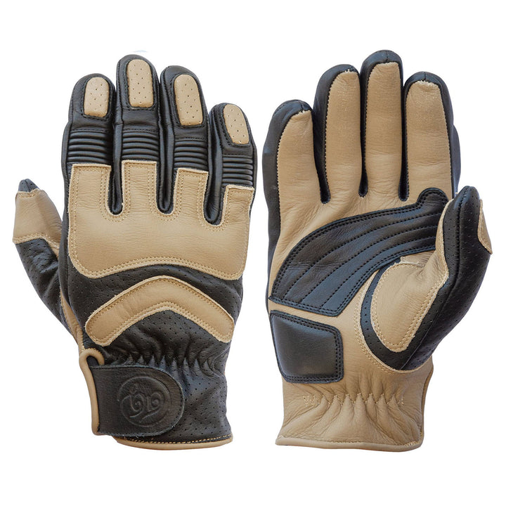 Hero Leather CE Gloves Black Sand