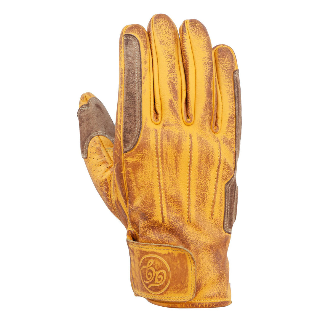 Rover Leather CE Gloves Waxed Yellow