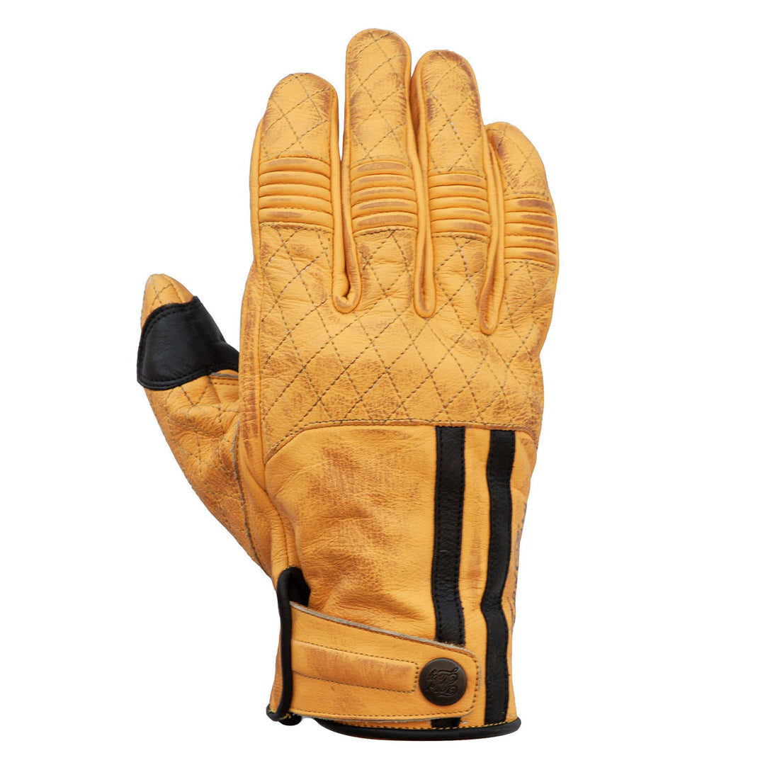 Miles Leather CE Gloves Yellow Black
