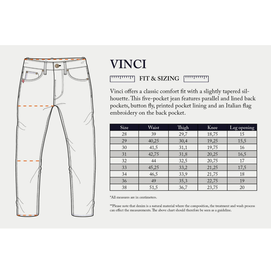 Blue de Genes Jeans Vinci Chevy Selvedge