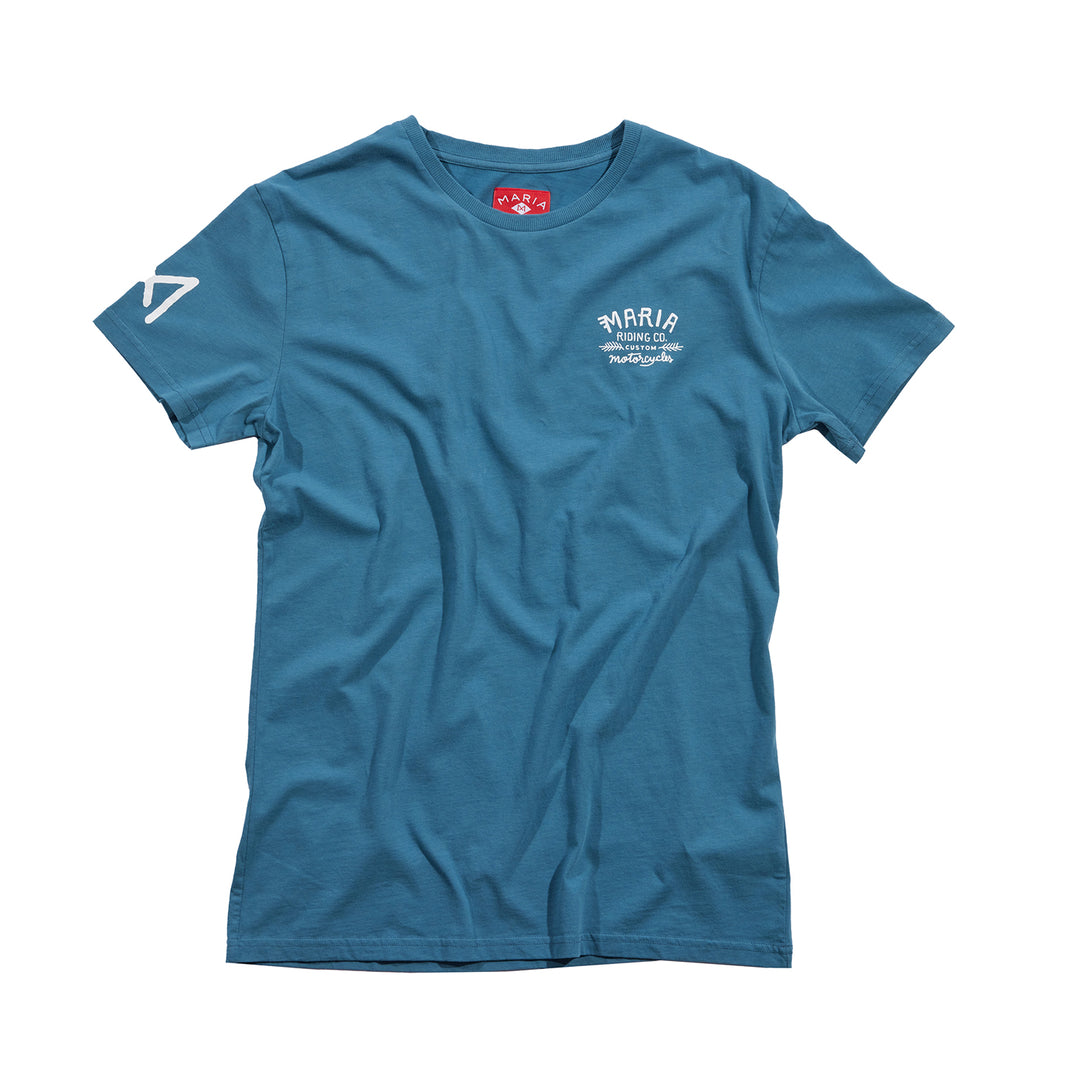 Parallel Twin Blue T-Shirt von Maria Riding Company