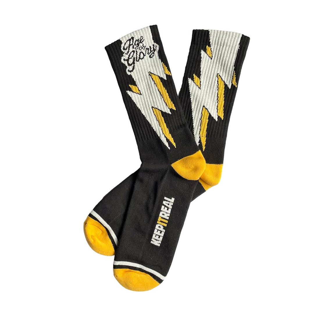 Bolt Socks Yellow Off-White von Age of Glory