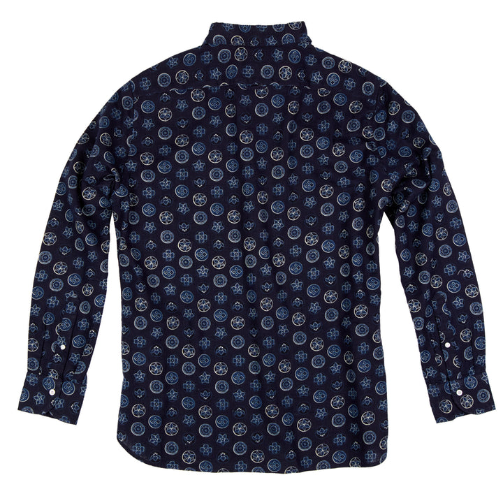 A.B.C.L. York Japanese Print Navy Shirt