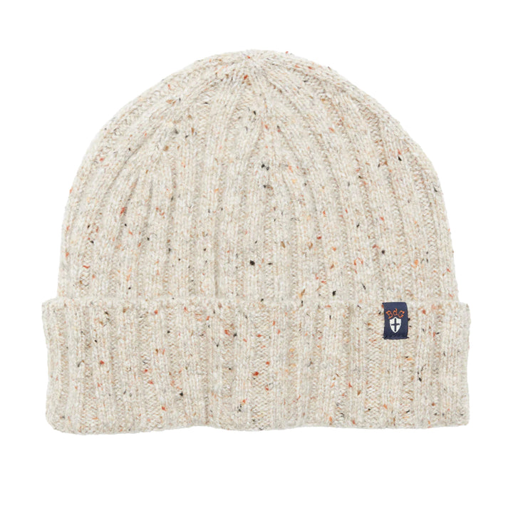 Blue de Genes Oscar Croft Melange Beanie Pebble Beige