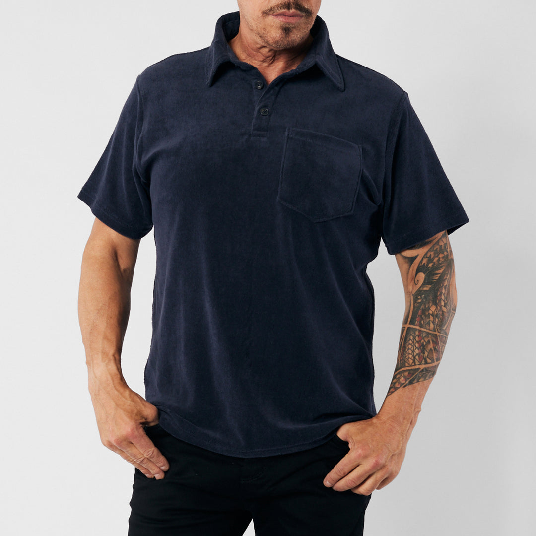 Terry Polo Shirt von&nbsp;Iron &amp; Resin