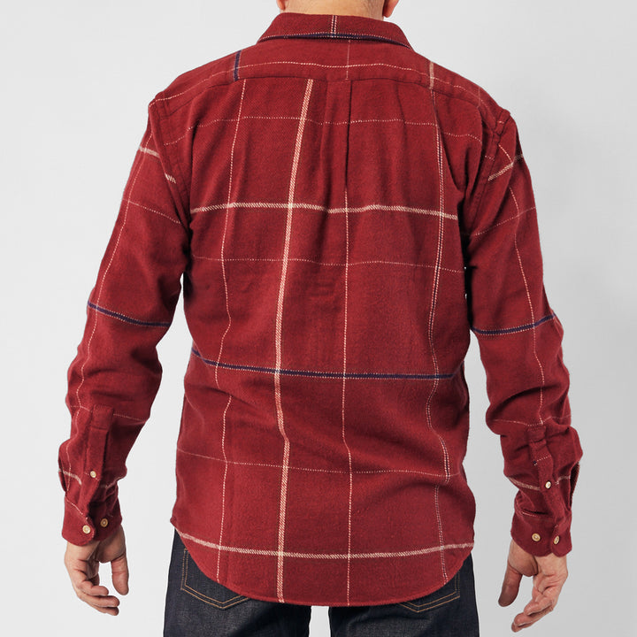 Portuguese Flannel Torso Shirt Bordeaux