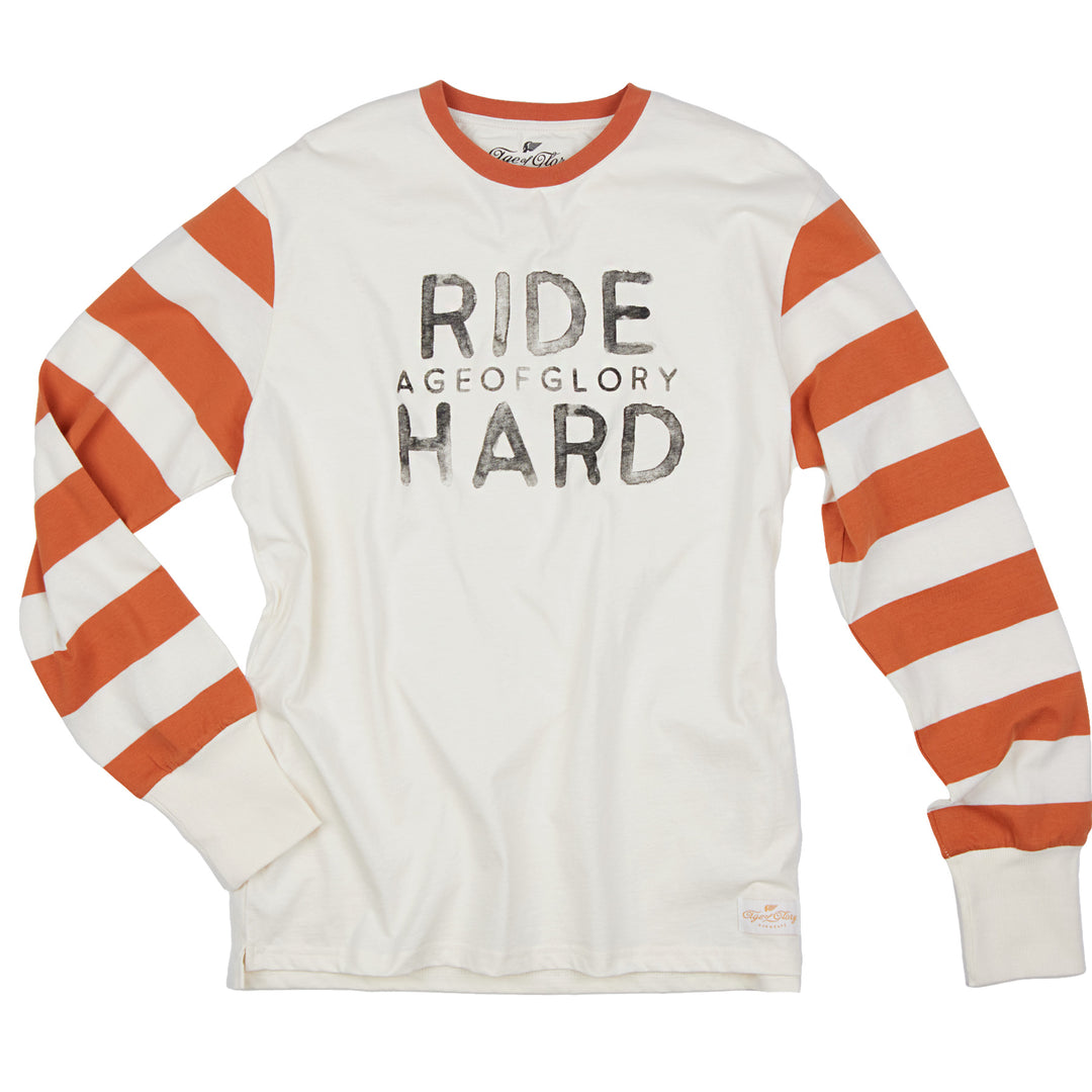 Ride Hard LS Tee Ecru Rust von Age of Glory