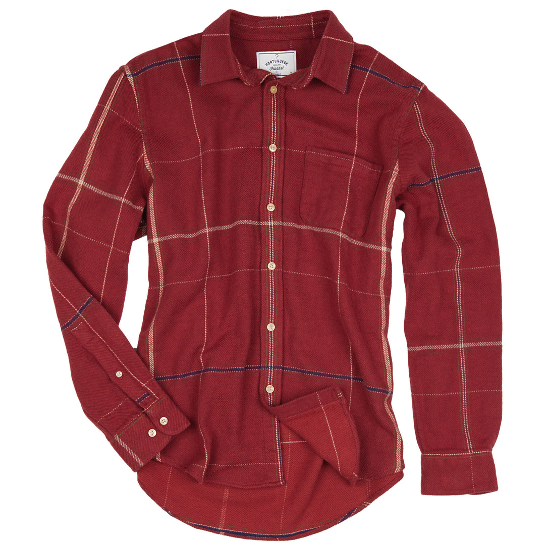 Portuguese Flanell Torso Shirt Bordeaux